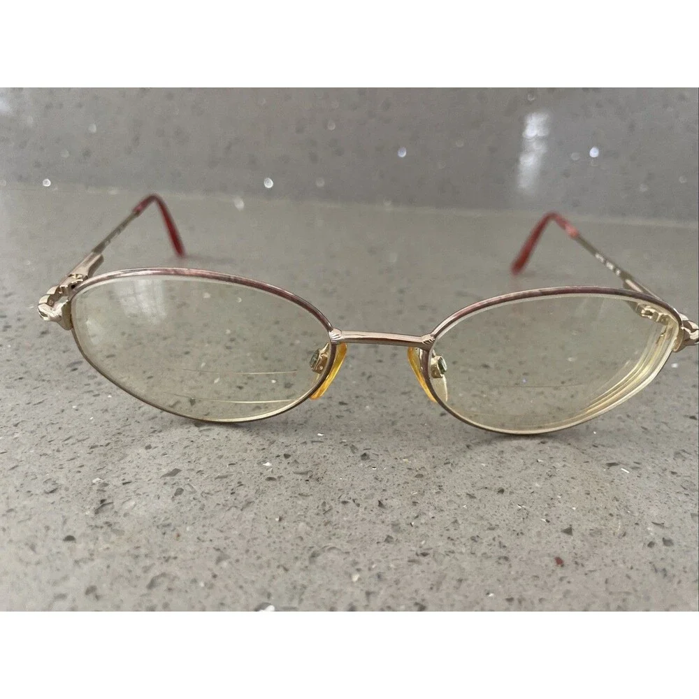 MARCOLIN EYEGLASSES FRAMES ONLY Mod. 7214 Col. 506 FULL RIM 51-18-125 gold oval